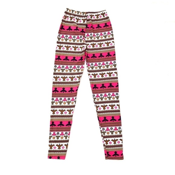NWT Bright Multicolor Print Buttery Soft Leggings - Picture 7 of 9